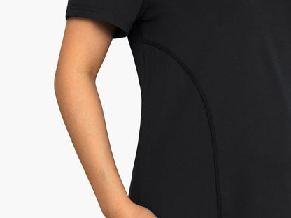 Kimmery V Neck T Shirts for Women Workout Tops for Women Summer Shirts Black XL