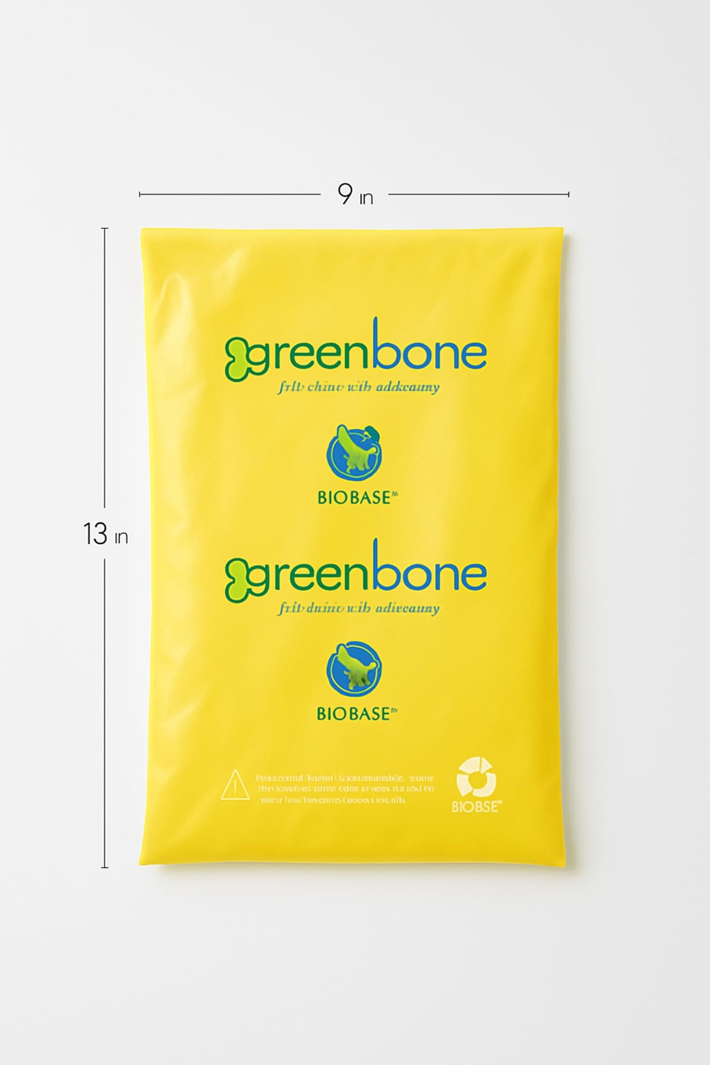 Greenbone BioBase Pet Poop Bags - 4 Rolls, 48 Bags - 13 Inch x 9 Inch