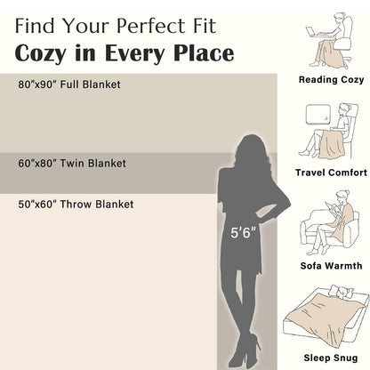 jinchan Boho Floral 100% Cotton Blanket 4-Layer Throw Blanket with Tassel Grey and White Flower Butterfly Soft Luxury Rustic Farmhouse Decor Blanket for Couch Bed 60x80 inch All Season Gift for Women