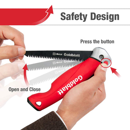 Goldblatt Folding Drywall Saw, Jab Saw, Hand Saws with Soft Grip Handle, Sheetrock Saws for Wallboard, Drywall, Plywood and PVC