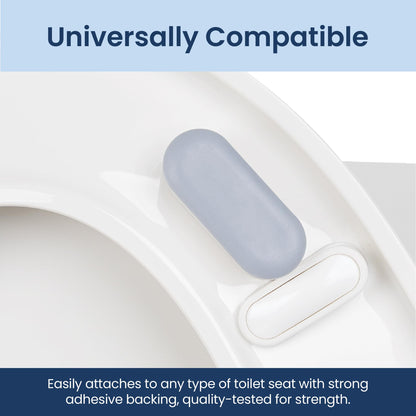 Luxe Bidet 4 Piece Universal Non-Slip Toilet Seat Bumpers with Strong Adhesive