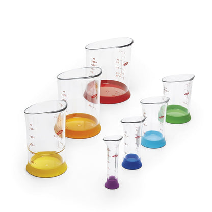 OXO Good Grips 7-Piece Nesting Measuring Beaker Set, Multicolored