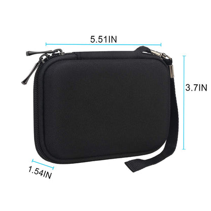 Lacdo Hard Carrying Case for Samsung T7 Shield/Samsung T7 / Touch Portable Solid State Drives 500GB 1TB 2TB 4TB USB 3.2 External SSD Hard EVA Shockproof Storage Travel Bag, Black+Black