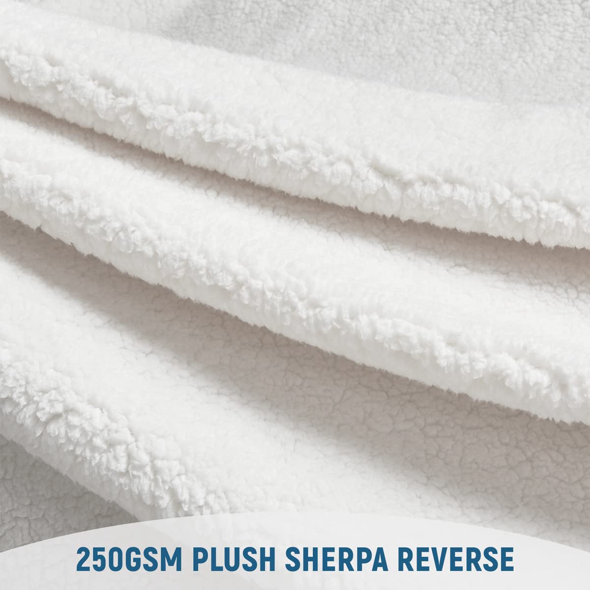 KAWAHOME Sherpa Fleece King Size Blanket for Bed - Extra Warm and Heavy Thick Blankets for Winter, Super Soft 500GSM Plush Blanket, 108" X 90" Rainbow