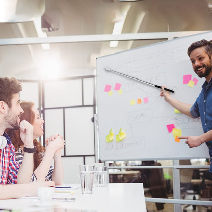 2Pcs Telescopic Teachers Pointer, Extendable Hand Pointer Finger Pointer Stick, Mini Retractable Classroom Pointer for Elementary School Kindergarten Teacher, Classroom Supplies (Black)