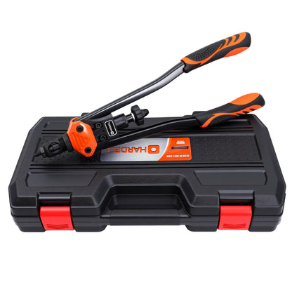 HARDELL Rivet Nut Tool Kit, 16-Inch Release Rivnut Tool with 15 Metric & SAE Mandrels, 125Pcs Nutsert Assortment & Rugged Carrying Case