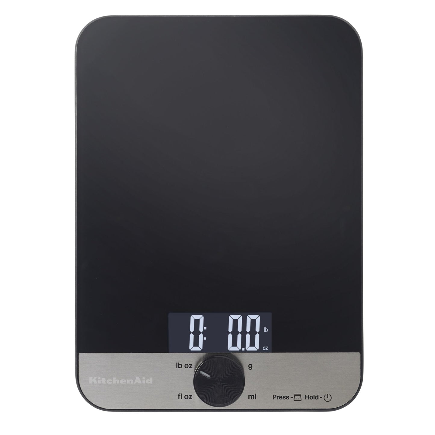 KitchenAid KQ908 Glass Surface 11 Pound Capacity Digital Kitchen and Food Scale, Scale for Food Ounces and Grams, Dry and Liquid Ingredients, Black