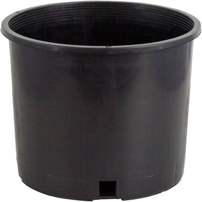 Pro Cal HGPK5PHD Round Circle 5 Gallon Wide Rim Durable Injection Molded Plastic Garden Plant Nursery Pot for Indoor or Outdoor (Set of 5)