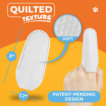 Paw Science Dog Ear Cleaner Wipes – Finger Wipes for Dogs & Cats – Cleaning, Soothing, & Deodorizing Itchy Ears – Pet Ear Relief Solution (Coconut)