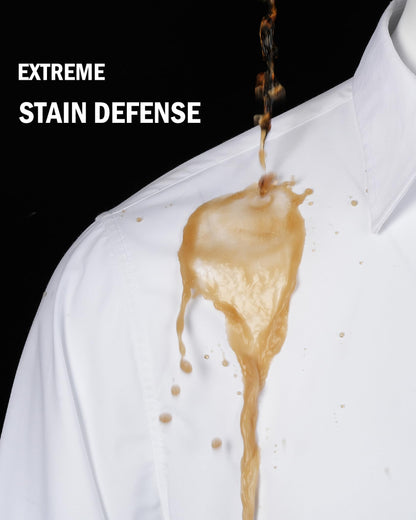 J.VER Men's Dress Shirts Cotton Stretch Long Sleeve Solid Formal Shirt Business Stain Shield Casual Button Down Shirts Black Small