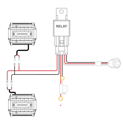 Nilight LED Light Bar 2PCS 60W 4Inch Triple Row Spot Flood Combo Lights w/Wiring Kit for Fog Driving Work Lighting on Off-Road Truck Tractor SUV ATV UTV Golf Cart Boats