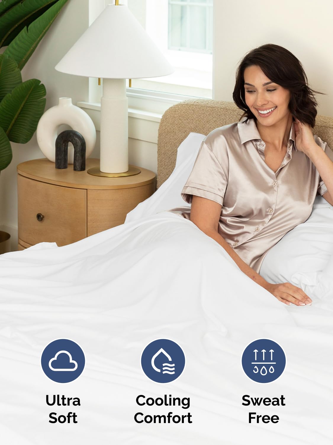 Extra Deep King Sheet Set - 6 Piece Breathable and Cooling Sheets - Hotel Luxury Bed Sheets Set - Easy & Secure Fit - Soft, Wrinkle Free and Comfy Sheets Set - White Sheet Set with Extra Deep Pockets