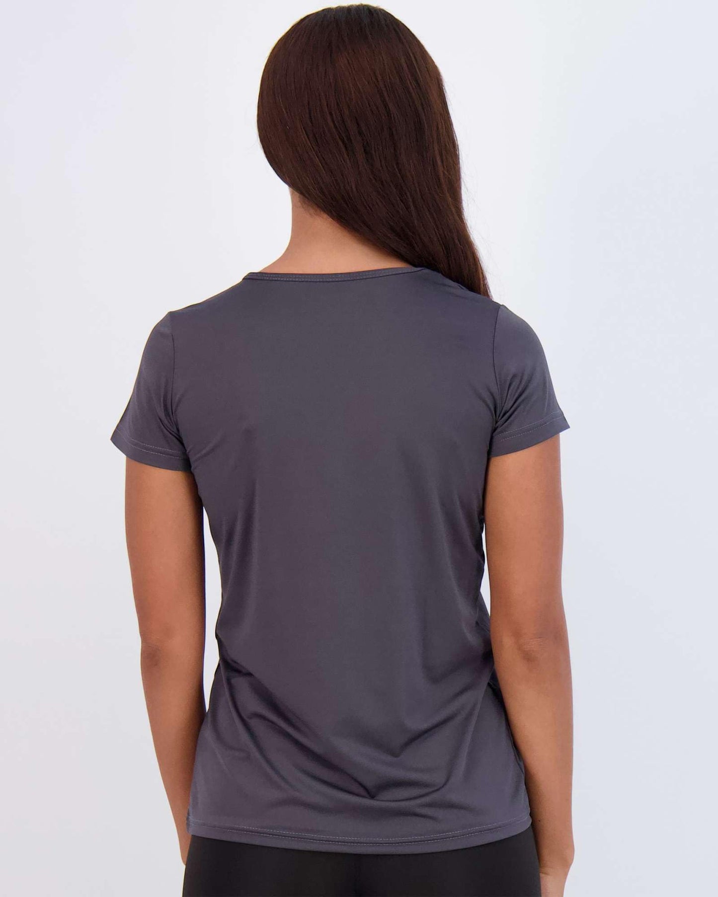 Real Essentials 5 Pack: Women's Short Sleeve T-Shirts Workout Tops Fitness Pilates Gym Activewear Athletic (Plus Available), Set 4, M, Pack of 5