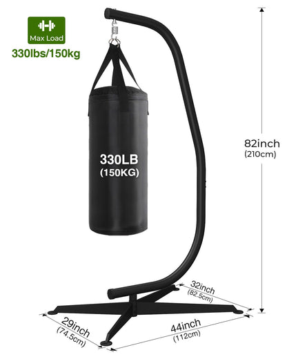 GREENSTELL Hammock Swing Stand, Hanging C-Stand with Spring Hook, for Indoor, Outdoor, Sturdy Hanging Stand Max Load 330lbs