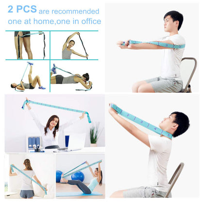 Meishen Nitpicker Stretching Straps Hamstring Stretcher Device Elastic Exercise Band Yoga mat Carrying Straps Leg Exercise Equipment Stretching Strap with Loops for Flexibility Stretch Strap 11 Loops