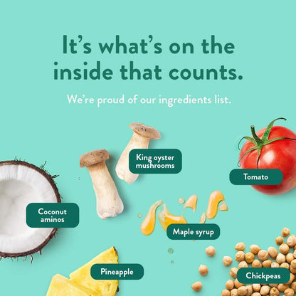 Moku Plant-Based Mushroom Jerky, Korean BBQ (3 Pack), Gluten Free, Soy-Free, Non-Gmo Vegan Snacks, No Artificial Sweetener Vegan Food, Healthy Snacks, 2.0 Oz Ea