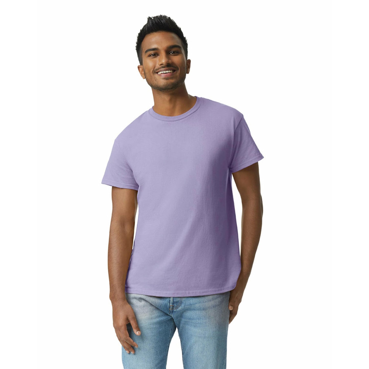 Gildan Adult Ultra Cotton T-Shirt, Style G2000, Multipack, Orchid (2-Pack), Large
