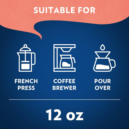 Lavazza Dolcevita Classico Ground Coffee 12oz Bag, Medium Roast, Rich and Full-bodied, Intensity 3/5, Arabica and Robusta, Ideal for Drip Brewers (Pack of 1) - Package May Vary