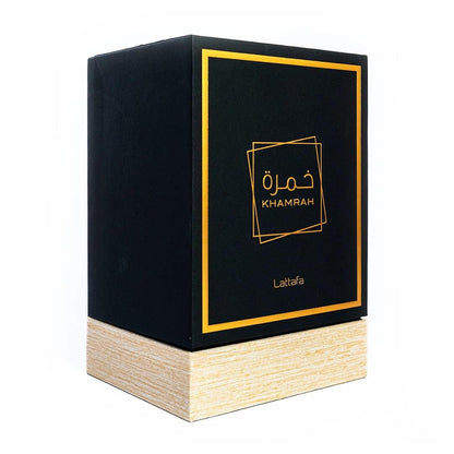 Lattafa Khamrah - Vanilla, Warm Spicy, Amber, Cinnamon - Eau de Parfum Long-Lasting Fragrance for Unisex, 3.40 Ounce / 100 ml