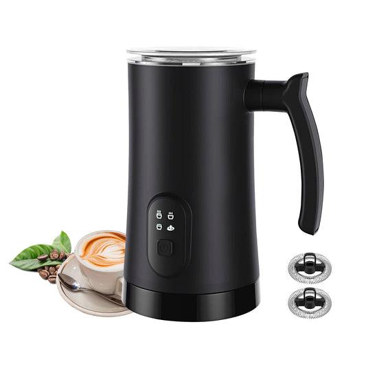 Milk Frother, 4 in 1 Electric Milk Steamer,11.8oz/350ml Automatic Warm and Cold Foam frother for Coffee, Latte, Macchiato, Cappuccino, Hot Chocolate