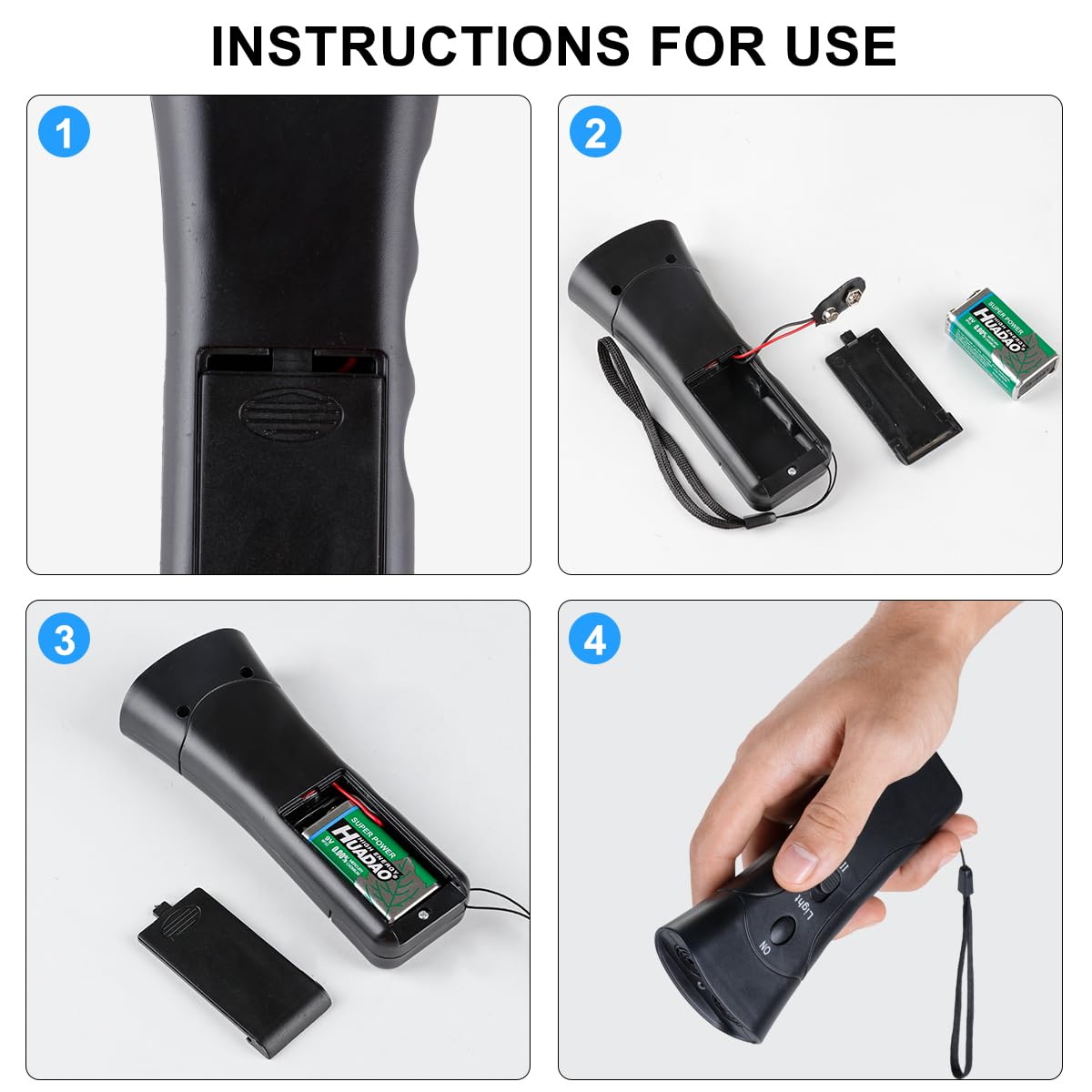 QZC Super Ultrasonic Dog Chaser,Training Dog Banish Dog Machine,Stop Animals Attacks Aggression