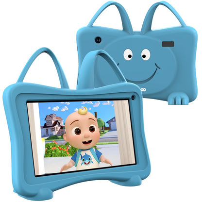 Kids Tablet 7 Toddler Children's Learning Tablet with WiFi, YouTube, Parental Control, Durable Case Education Learning Apps for Boys Girls (Blue)