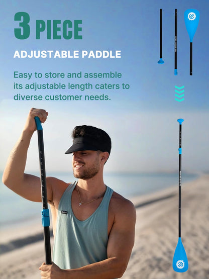 Niphean Inflatable Stand Up Paddle Board with Stabiltrac Fin Design and Durable SUP Accessories, 11’ Stable Inflatable Paddle Boards for Adults & Youth of All Skill Levels