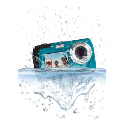 Minolta MN40WP 48MP Waterproof Digital Camera – Dual LCD Screens, 2.7K QHD Video, 16x Digital Zoom, Anti-Shake, Face Detection, 10ft Waterproof (Blue)
