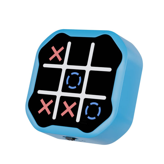 MASSRT 3 in 1 Electronic Tic Tac Toe Game, Handheld Digital Tic Tac Toe Bolt Game with Silent Mode, Portable Learing Toy Gift for Kids & Adults, Blue (One Pack)