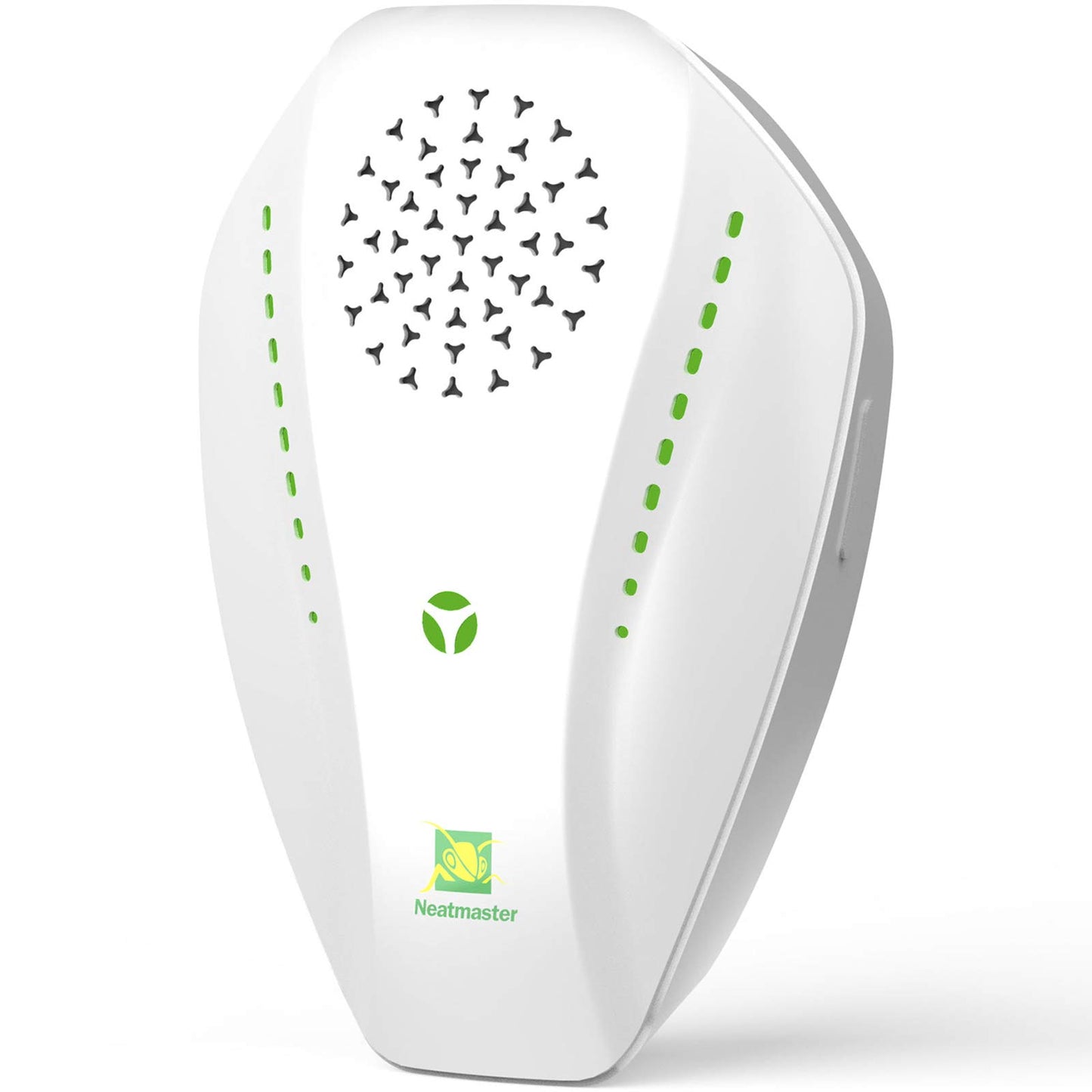 Neatmaster Ultrasonic Repeller & Insect Indoor Repeller, Electronic Ultrasonic Plug in Repellent for Roach, Mosquito, Mice, Spider, Ant, Flea, Bug, Pest Deterrent for House Garage Office Hotel-White