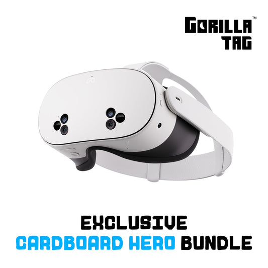 Meta Quest 3S 128GB — Dive into Mixed Reality — Unreal device. Unreal price. — Gorilla Tag Cardboard Hero Bundle — Amazon Exclusive