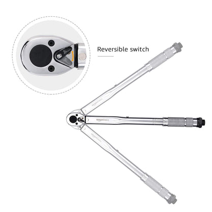 Amazon Basics 3/8-inch Drive Click Torque Wrench - 15-80 ft.-lb, 20.4-108.5 Nm