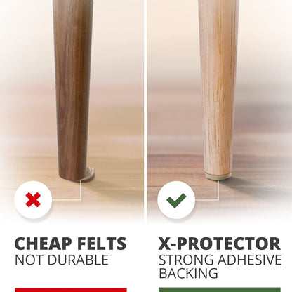 Felt Furniture Pads X-PROTECTOR 181 PCS Premium Furniture Pads - Felt Pads Furniture Feet Best Wood Floor Protectors - Protect Your Hardwood & Laminate Flooring!