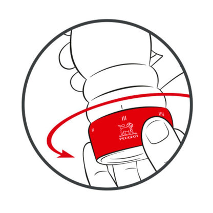 Peugeot - Paris u'Select Manual Pepper Mill - Adjustable Grinder - Beechwood, Chocolate