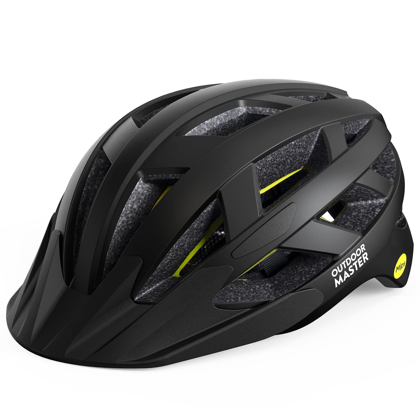 OutdoorMaster MIPS Adult Recreational Cycling Helmet - Carbon Black,M