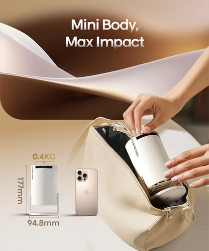 Magcubic 2025 Upgraded HY300PRO Mini Projector with WiFi and Bluetooth, Portable Projector 4K Support, Auto Keystone, 180 Degree Rotation, Smart Proyector for Home Outdoor Android 11