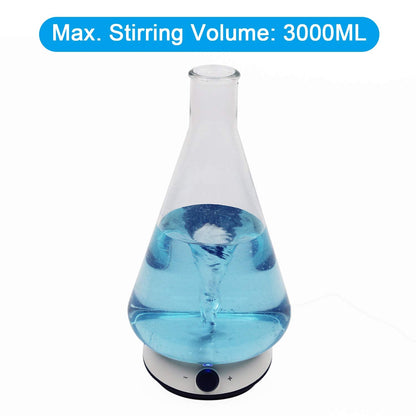 ONiLAB Magnetic Stirrer with 4PCS Stir Bars，Magnetic Mixer with Stirring Capacity 3000ml (No Heating)