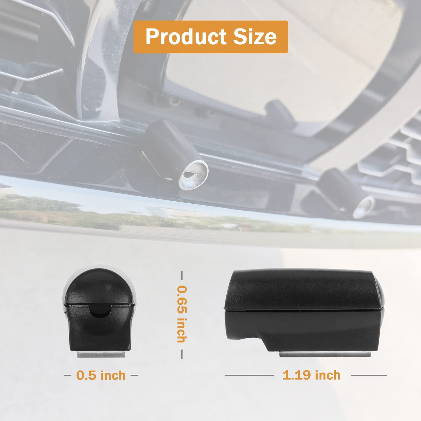 SINGARO 2 Pack Deer Whistle Warning for Car Horn Unit With Rubber Pads, Exterior Accessories for Vehicles, Suitable for Cars, Trucks, Motorcycles