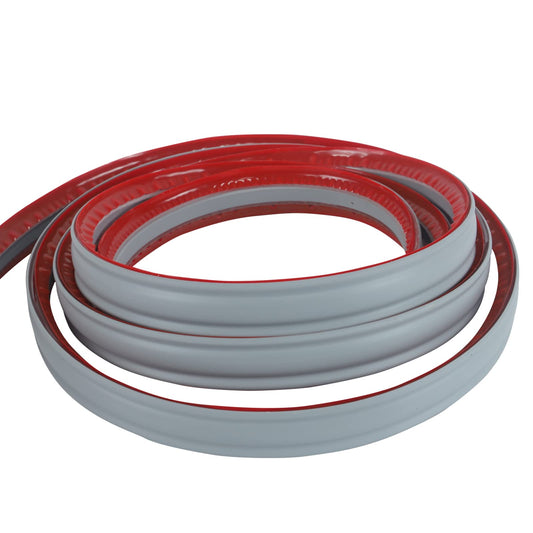 Flexible Trim Caulk Strip, Peel and Stick Trim for Molding, Tile Edge, Ceiling, Wall Corner, Baseboard, Floor(Gray)