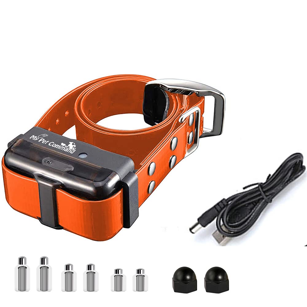 My Pet Command 1.25 Mile (6600 Ft) Dog Training Extra Collar Safe Dog Shock Collar Shock, Vibrate, Tone and Flashing Beacon Lights Waterproof Rechargeable Dog Hunting add Up to 3 Collars