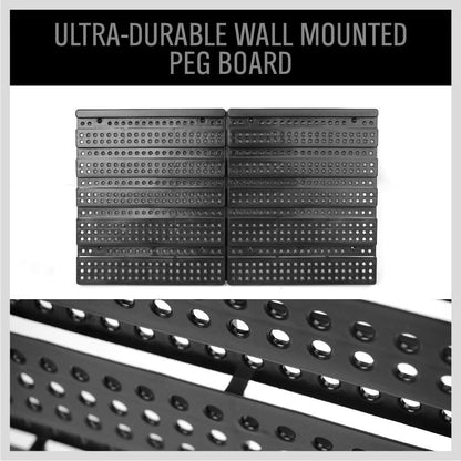 30-Bin Wall-Mounted Storage Rack System - Heavy-Duty Garage Tool Organizer for Screws, Nuts, Bolts, Nails, Beads, and Small Hardware Parts - Easy Installation and Customizable