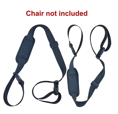 WINGKIND (2 Pack) Adjustable Beach Chair Carry Strap, Folding Chair Shoulder Strap for Beaches, Camping, Backpacking, Picnics and Other Items