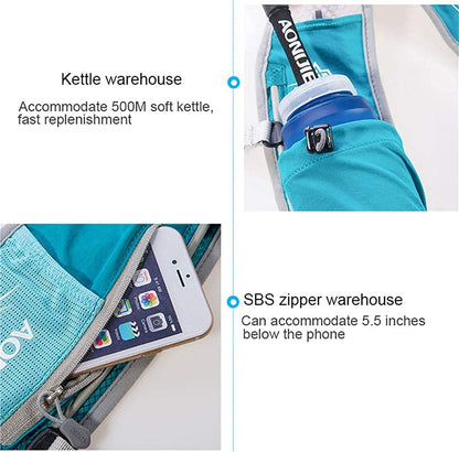 Win.Deeper 5L Lightweight Running Backpack Outdoor Sports Trail Racing Marathon Hiking Fitness Bag Hydration Vest Pack (Black +1.5L Water Bladder)