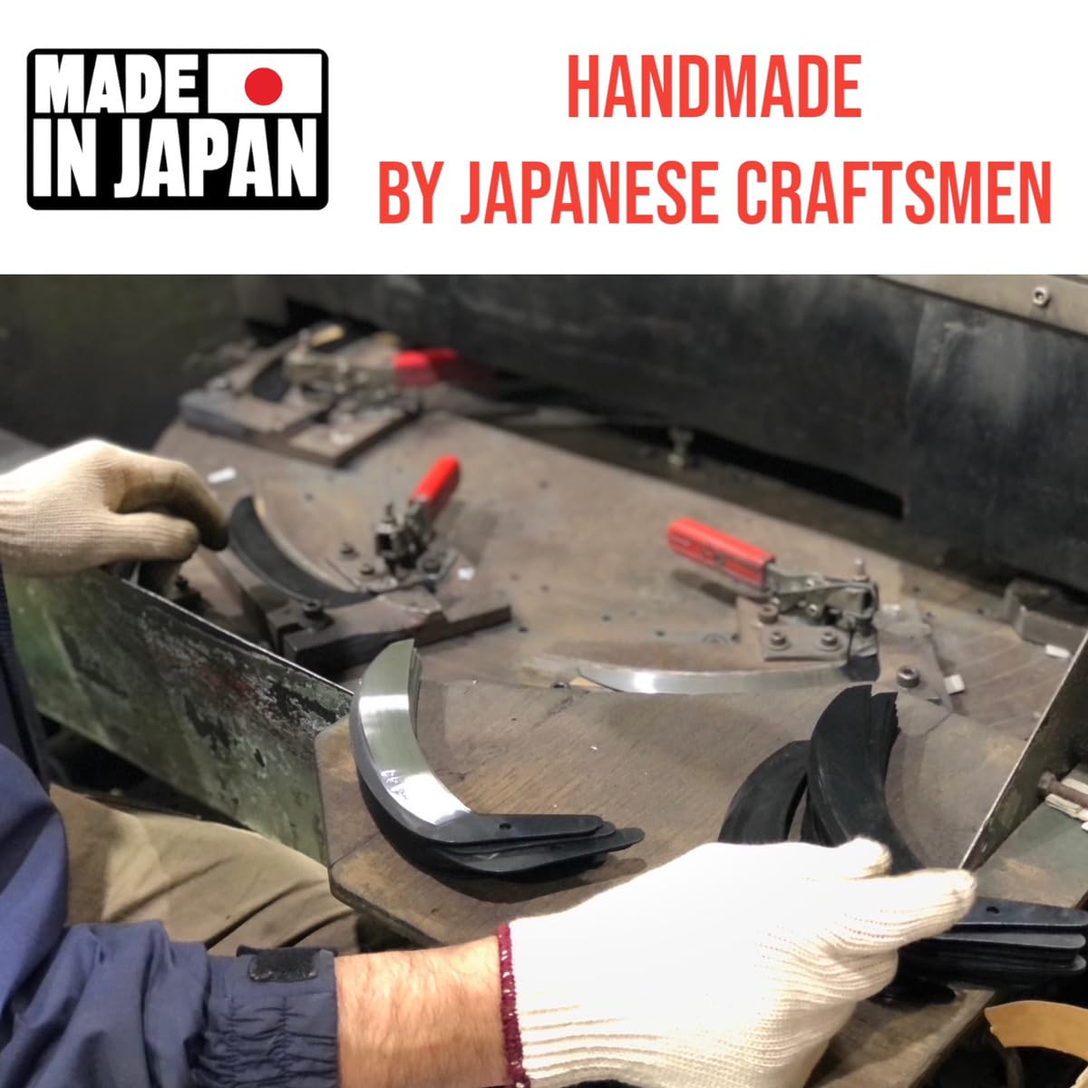 Japanese Weeding Steel Grass Sickle Gardening Tools [Made in Japan] Clearing Hand Held Garden Tool Farming Portable Weeder