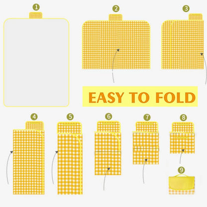 LRUUIDDE Extra Large 80"x 80" Beach Blanket, Outdoor Picnic Blankets, Waterproof Sandproof Portable Blankets, Foldable and Lightweight for Spring Summer Camping, Beach, Park