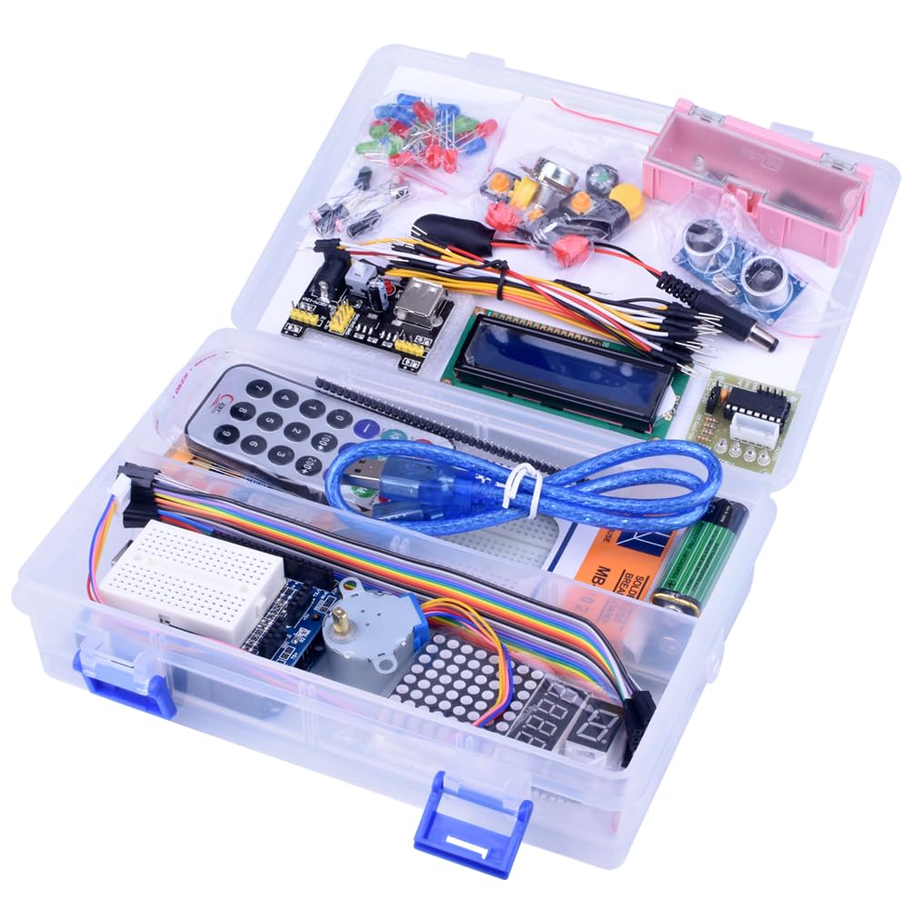kuman Complete Starter Kit with Detailed Tutorial and Reliable Components for Arduino Project Mega 2560 Robot breadboard Kits