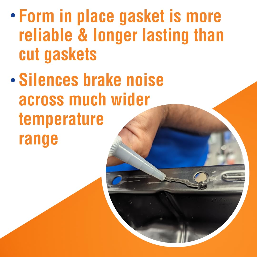 Permatex 82180 Ultra Black Maximum Oil Resistance RTV Silicone Gasket Maker, Sensor Safe And Non-Corrosive, For High Flex And Oil Resistant Applications 3 oz