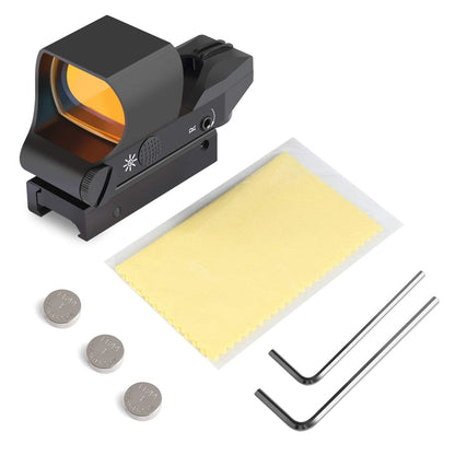 Feyachi RS-30 Reflex Sight, Multiple Reticle System Red Dot Sight with Picatinny Rail Mount, Absolute Co-Witness