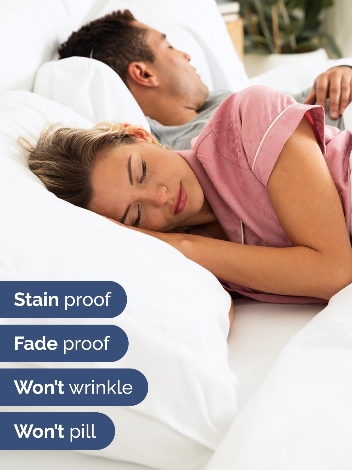 Extra Deep King Sheet Set - 6 Piece Breathable and Cooling Sheets - Hotel Luxury Bed Sheets Set - Easy & Secure Fit - Soft, Wrinkle Free and Comfy Sheets Set - White Sheet Set with Extra Deep Pockets