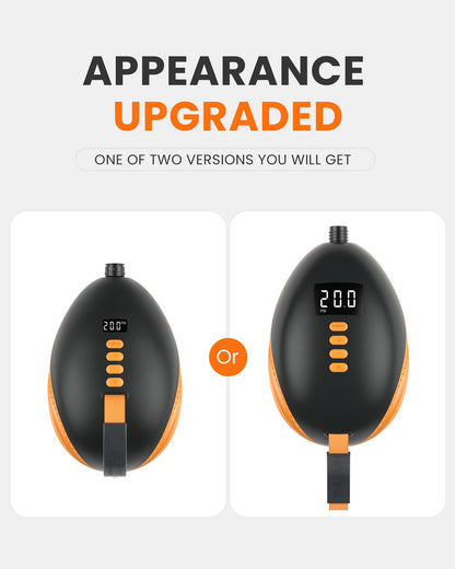 OutdoorMaster 20PSI High Pressure Paddle Board Pump Electric Dolphin -Quick Portable SUP Air Pump,Auto-Off &12V DC Car Connector Electric Pump for Inflatable Stand up Paddle Boards,Boats,Inflators